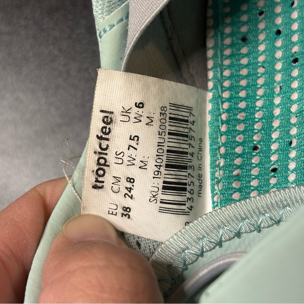 Tropicfeel Monsoon Women’s Slip On Low Top Mint Green Sneaker Shoes Sneakers - Picture 9 of 11